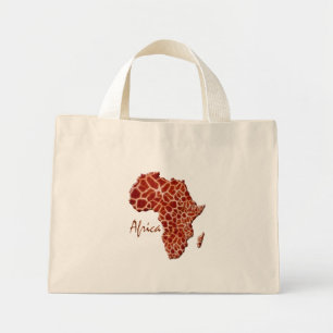 Giraffe Spotted Map of Africa Tote Bag