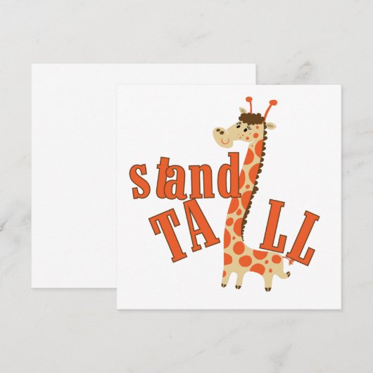 Giraffe Stand Tall (Front/Back)