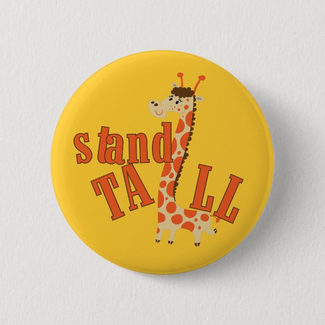 Giraffe Stand Tall Button (Front)