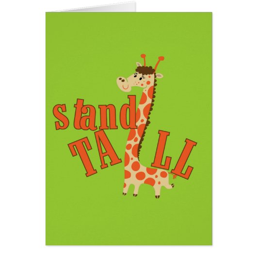 Giraffe Stand Tall Cards (Front)