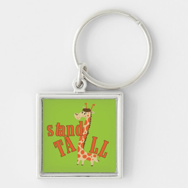 Giraffe Stand Tall Keychain (Front)
