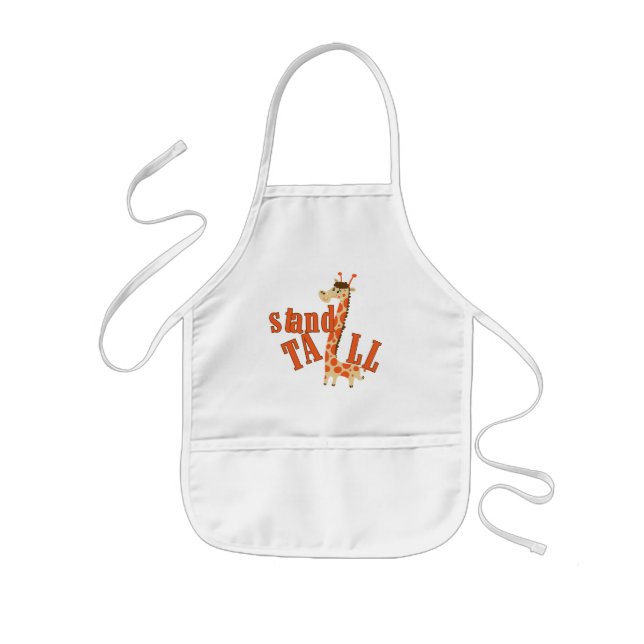 Giraffe Stand Tall Kids' Apron (Front)
