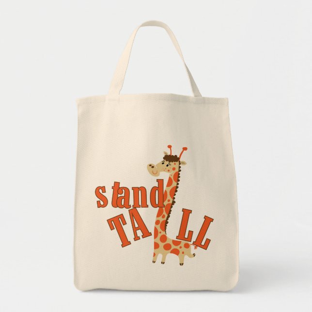 Giraffe Stand Tall Tote Bag (Front)