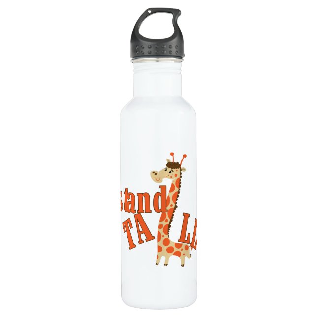 Giraffe Stand Tall Water Bottle (Front)