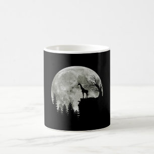 Giraffe Standing On Mountain Moonlight Halloween Coffee Mug