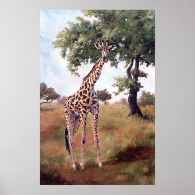 Giraffe Standing Tall Poster (Front)