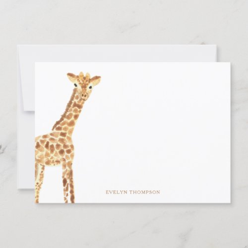 Giraffe Stationery Note Card