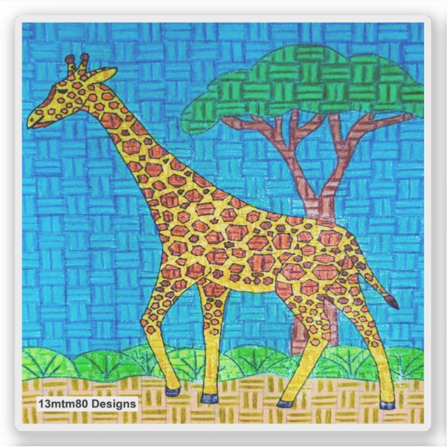 Giraffe - Sticker (Front)