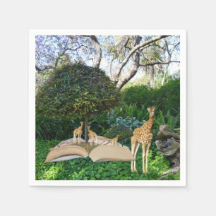 Giraffe Story Book Time, Napkins