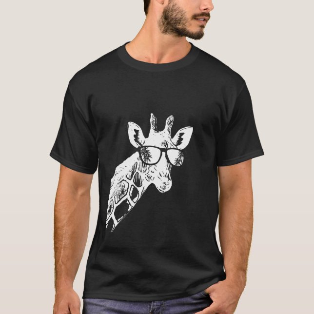 Giraffe sunglasses giraffe love vacation animal fa T-Shirt (Front)