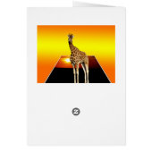 Giraffe Sunshine Popout Art, (Back)