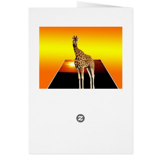 Giraffe Sunshine Popout Art, (Back)
