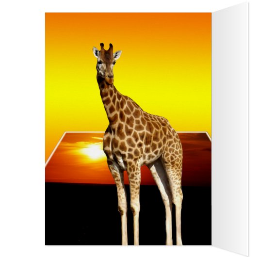 Giraffe Sunshine Popout Art, (Inside (Left))