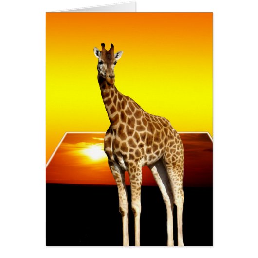 Giraffe Sunshine Popout Art, (Front)