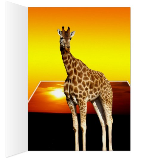 Giraffe Sunshine Popout Art, (Inside (Right))