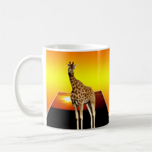 Giraffe Sunshine Popout Art, Coffee Mug
