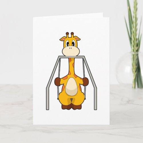Giraffe Swing Card