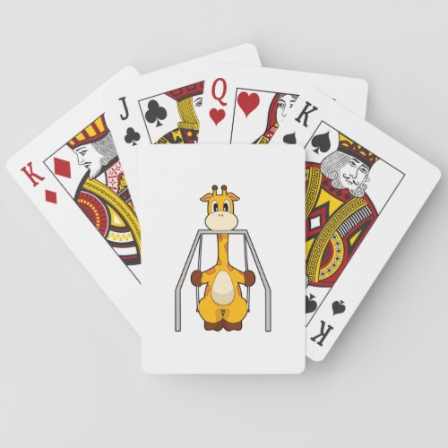 Giraffe Swing Playing Cards