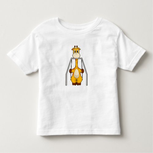 Giraffe Swing Toddler T_shirt