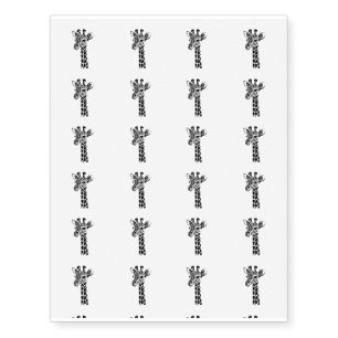 giraffe temporary tattoos