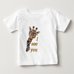 Giraffe.Text.I see you Baby T-Shirt