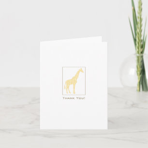 Giraffe Thank You Card