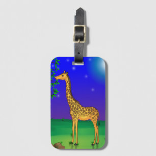 Giraffe Themed Luggage Tag