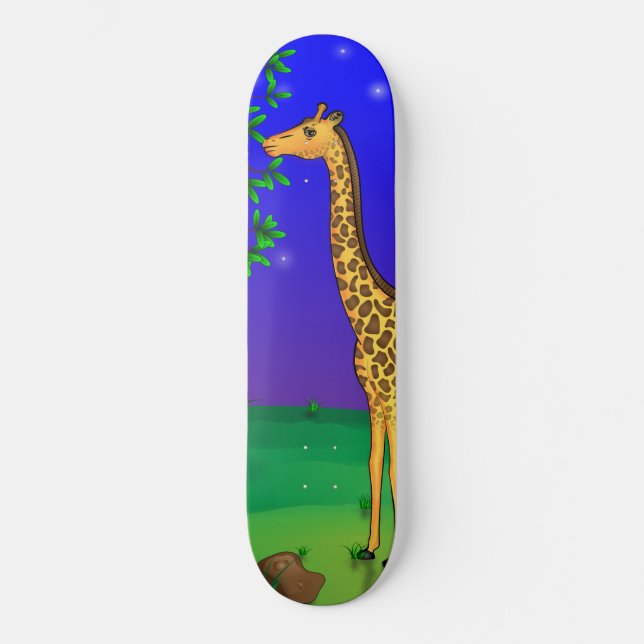 Giraffe Themed Skateboard (Front)