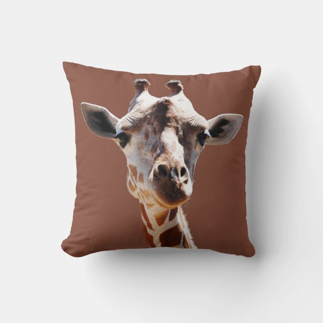 Giraffe Throw Pillow (Front)