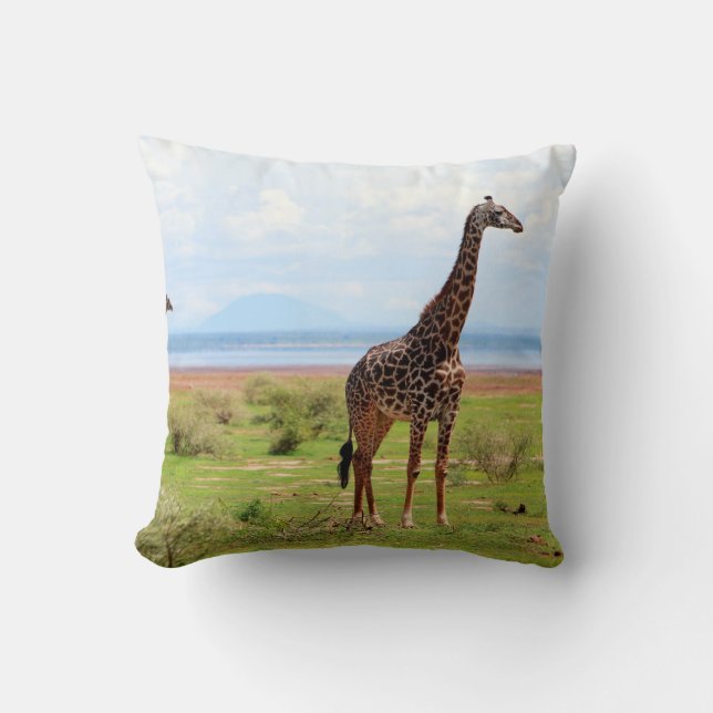 Giraffe Throw Pillow (Front)