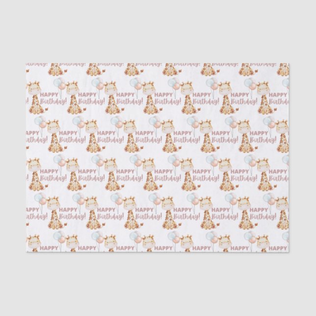 Giraffe Tissue Paper  (Front)