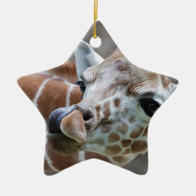 Giraffe Tongue Ornament (Front)