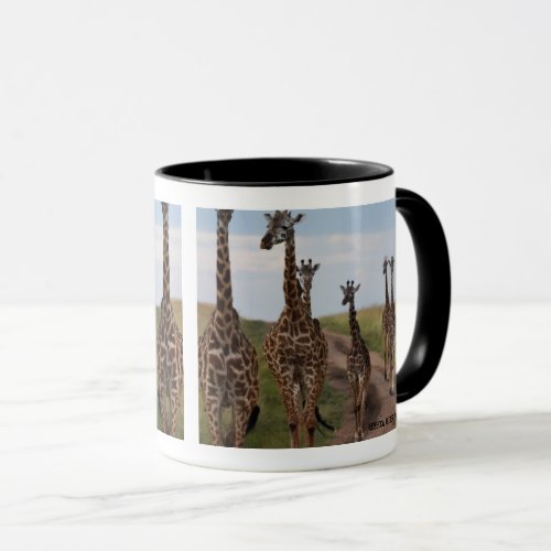 Giraffe Traffic Jam Africa Mug