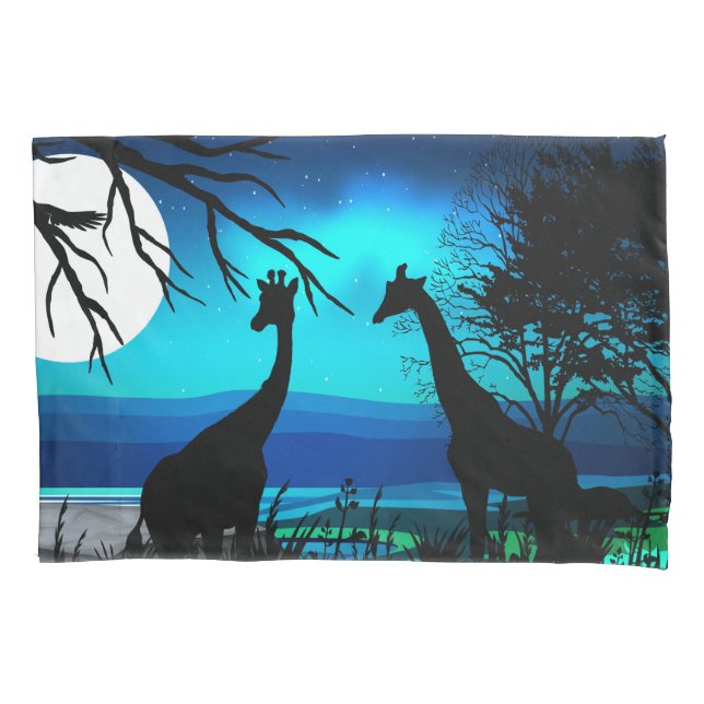 Giraffe Twins Africa Personalize Destiny Destiny'S Pillowcase (Front)
