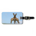 Giraffe Twins Luggage Tag