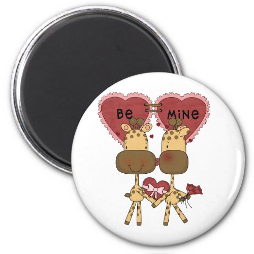 Giraffe Valentine Love  T_shirts and Gifts Magnet