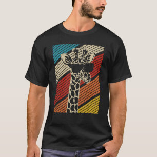Giraffe Vintage Giraffe Sunglasses Animal T-Shirt