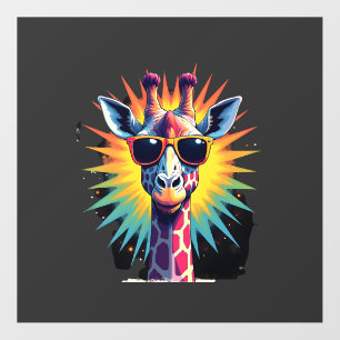 Giraffe Vintage Sunglasses Funny African Animal Lo Floor Decals