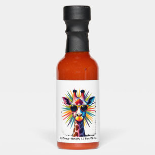 Giraffe Vintage Sunglasses Funny African Animal Lo Hot Sauces