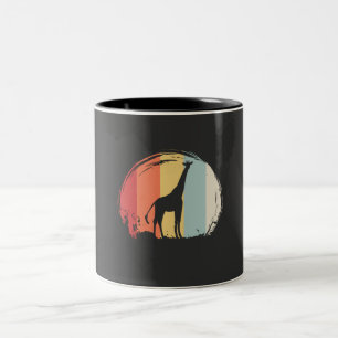 Giraffe Vintage Two-Tone Coffee Mug
