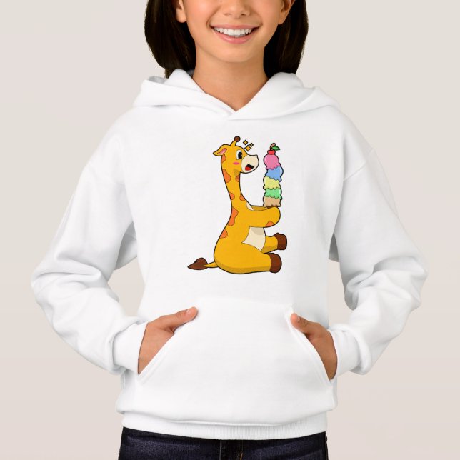 Giraffe Waffle ice cream Hoodie (Front)