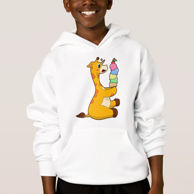 Giraffe Waffle ice cream Hoodie (Front)