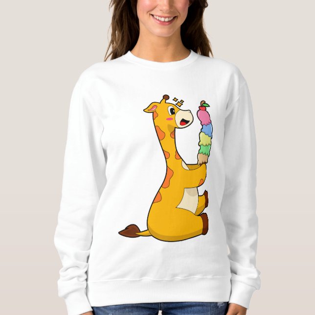 Giraffe Waffle ice cream Sweatshirt (Front)