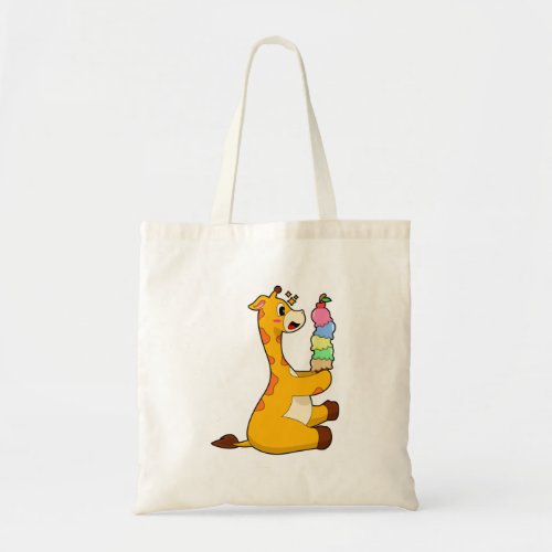 Giraffe Waffle ice cream Tote Bag