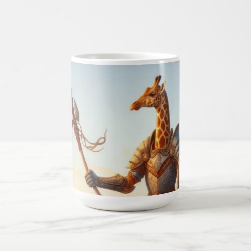 Giraffe warrior coffee mug