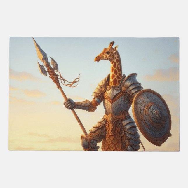 Giraffe warrior doormat (Front)