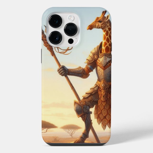 Giraffe warrior iPhone case (Back)