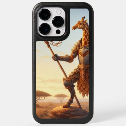 Giraffe warrior OtterBox iPhone 14 pro max case