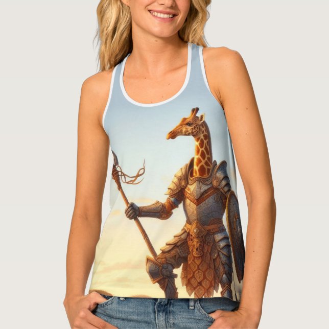 Giraffe warrior tank top (Front)