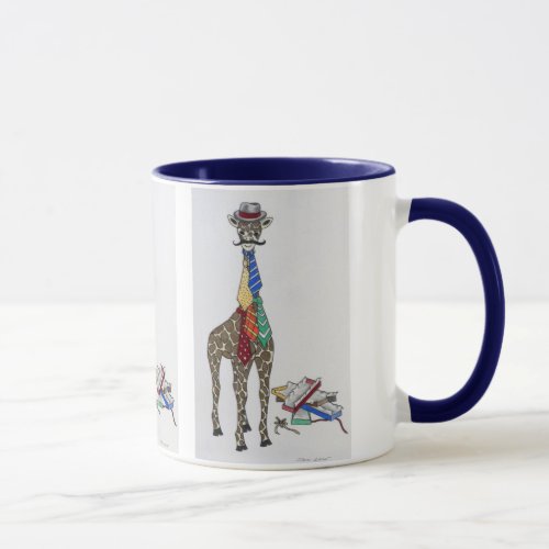 Giraffe wearing Neckties Mug